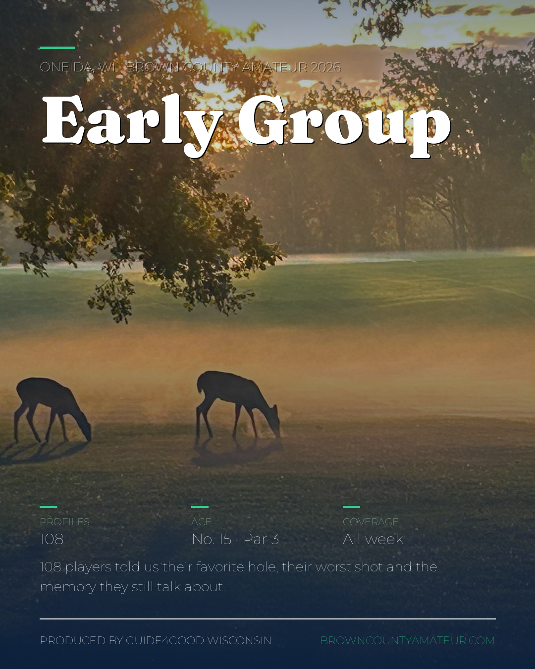 Early Group — Deer at Sunrise